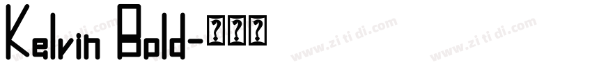 Kelvin Bold字体转换